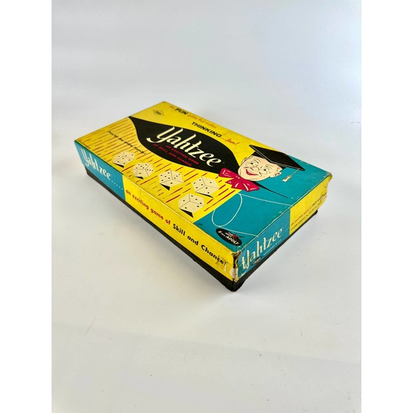 Vintage Yahtzee Game E.S. Lowe Company In Box All Pieces Included - Picture 9 of 14